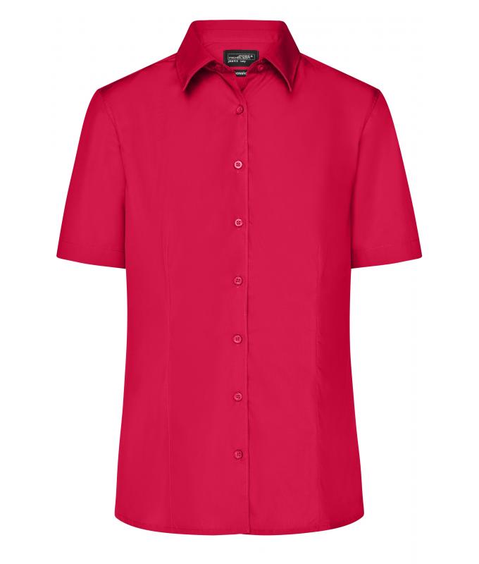 Ladies Ladies' Business Shirt Short-Sleeved Red 8390