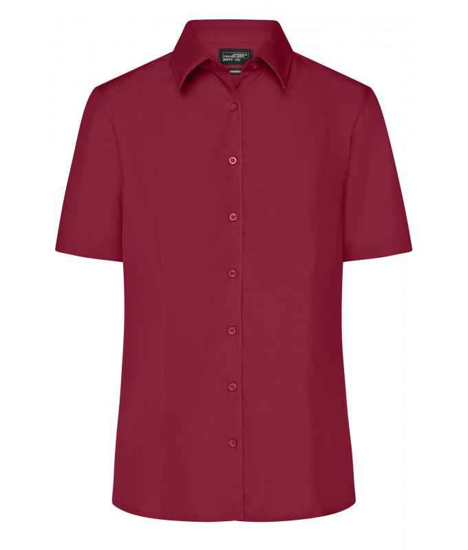 Ladies Ladies' Business Shirt Short-Sleeved Wine 8390