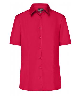 Damen Ladies' Business Shirt Short-Sleeved Red 8390