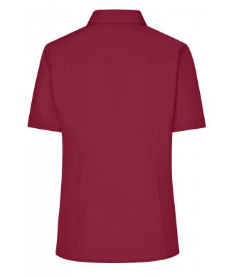 Damen Ladies' Business Shirt Short-Sleeved Wine 8390