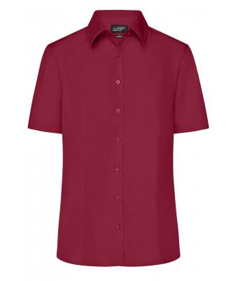 Damen Ladies' Business Shirt Short-Sleeved Wine 8390