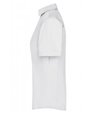 Damen Ladies' Business Shirt Short-Sleeved White 8390