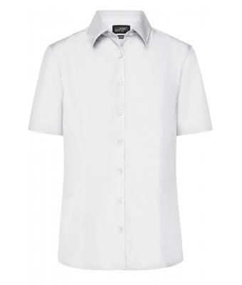 Damen Ladies' Business Shirt Short-Sleeved White 8390