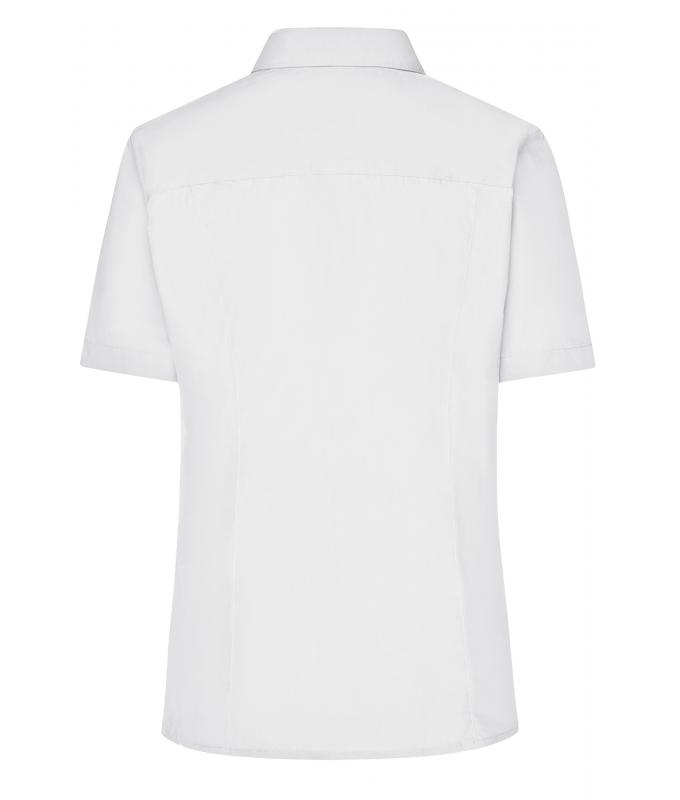 Ladies Ladies' Business Shirt Short-Sleeved White 8390