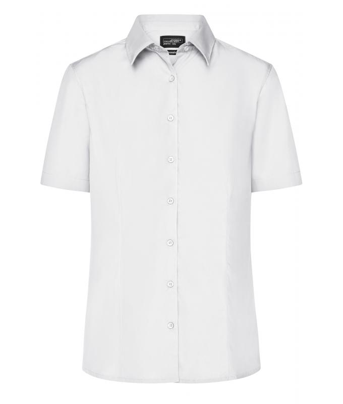 Ladies Ladies' Business Shirt Short-Sleeved White 8390