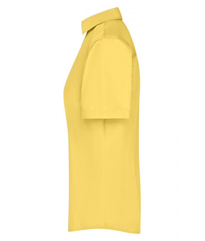 Ladies Ladies' Business Shirt Short-Sleeved Yellow 8390