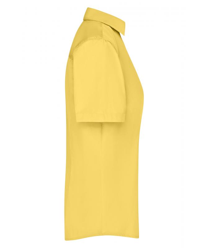Ladies Ladies' Business Shirt Short-Sleeved Yellow 8390