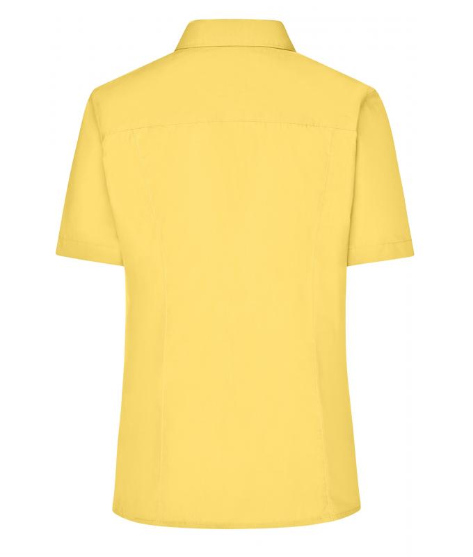 Ladies Ladies' Business Shirt Short-Sleeved Yellow 8390