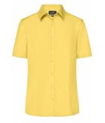 Ladies Ladies' Business Shirt Short-Sleeved Yellow 8390