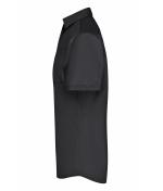 Men Men's Business Shirt Short-Sleeved Black 8391
