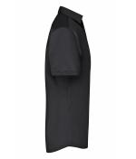 Men Men's Business Shirt Short-Sleeved Black 8391