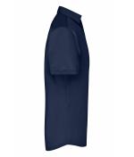 Herren Men's Business Shirt Short-Sleeved Navy 8391