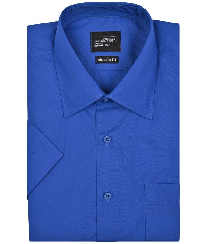 Herren Men's Business Shirt Short-Sleeved Royal 8391