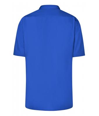 Men Men's Business Shirt Short-Sleeved Royal 8391