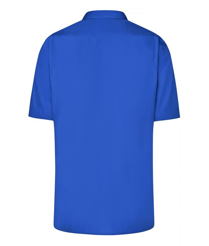 Men Men's Business Shirt Short-Sleeved Royal 8391
