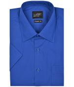 Men Men's Business Shirt Short-Sleeved Royal 8391