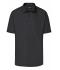 Herren Men's Business Shirt Short-Sleeved Black 8391