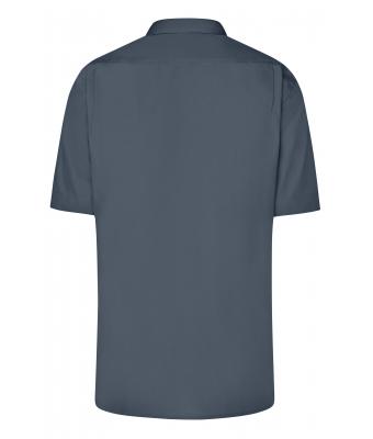 Herren Men's Business Shirt Short-Sleeved Carbon 8391