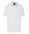 Herren Men's Business Shirt Short-Sleeved White 8391