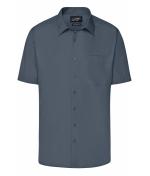 Men Men's Business Shirt Short-Sleeved Carbon 8391