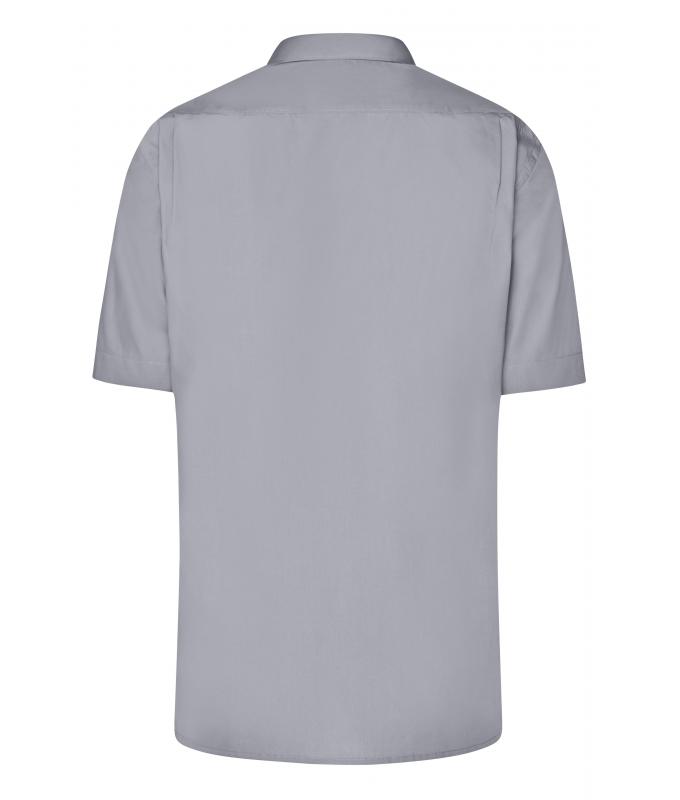 Men Men's Business Shirt Short-Sleeved Steel 8391