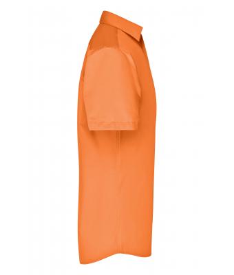 Herren Men's Business Shirt Short-Sleeved Orange 8391