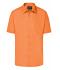 Herren Men's Business Shirt Short-Sleeved Orange 8391