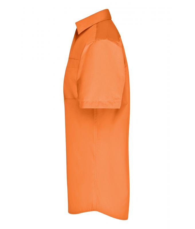 Men Men's Business Shirt Short-Sleeved Orange 8391