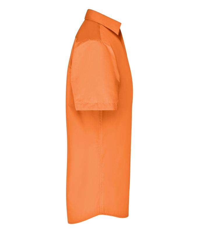 Men Men's Business Shirt Short-Sleeved Orange 8391