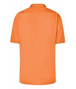 Men Men's Business Shirt Short-Sleeved Orange 8391