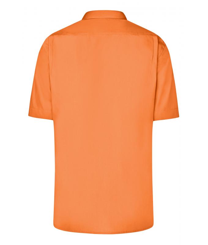 Men Men's Business Shirt Short-Sleeved Orange 8391