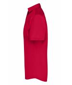 Men Men's Business Shirt Short-Sleeved Red 8391