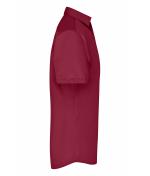 Men Men's Business Shirt Short-Sleeved Wine 8391