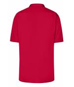 Herren Men's Business Shirt Short-Sleeved Red 8391