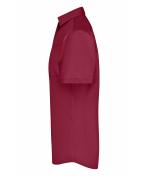 Herren Men's Business Shirt Short-Sleeved Wine 8391