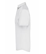 Herren Men's Business Shirt Short-Sleeved White 8391