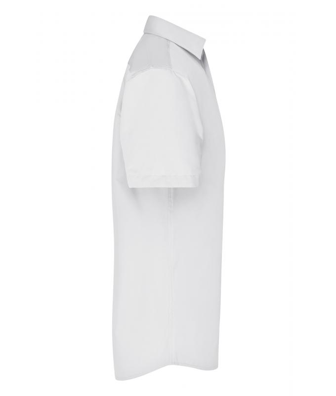 Herren Men's Business Shirt Short-Sleeved White 8391