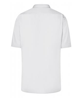 Herren Men's Business Shirt Short-Sleeved White 8391