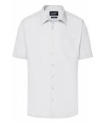 Herren Men's Business Shirt Short-Sleeved White 8391