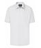 Herren Men's Business Shirt Short-Sleeved White 8391