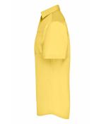 Men Men's Business Shirt Short-Sleeved Yellow 8391