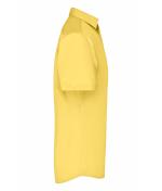 Men Men's Business Shirt Short-Sleeved Yellow 8391