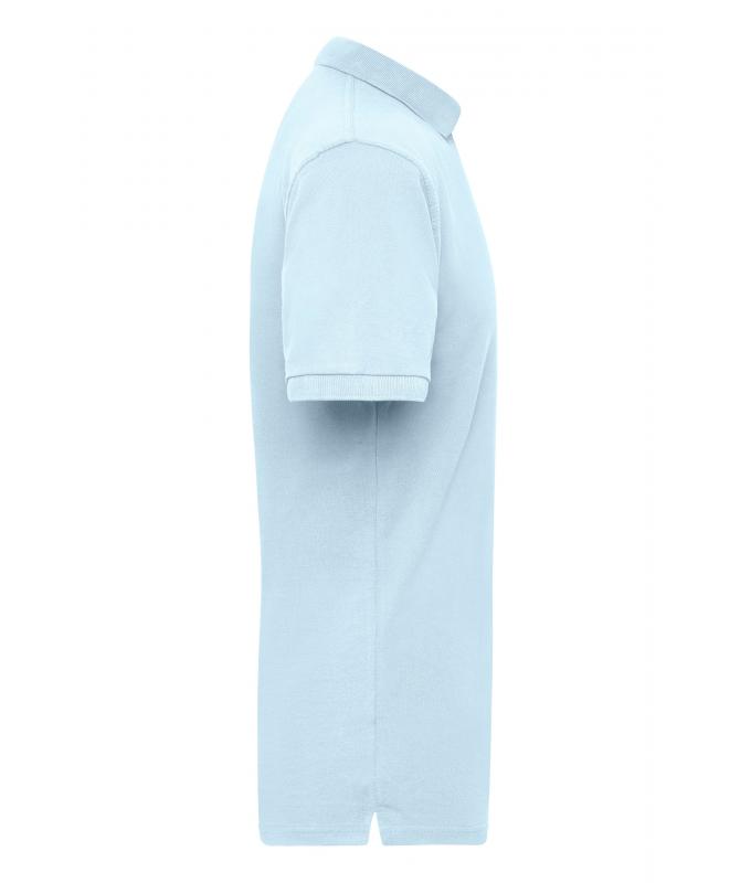 Men Workwear Polo Men Light-blue 7535
