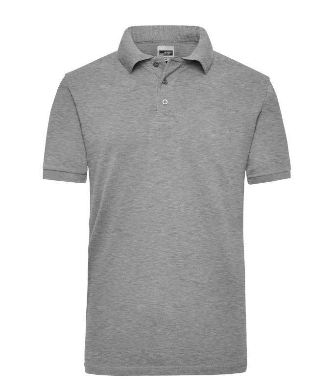 Herren Workwear Polo Men Grey-heather 7535