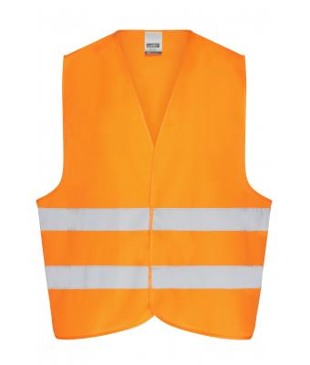 Men Safety Vest Adults Fluorescent-orange 7549