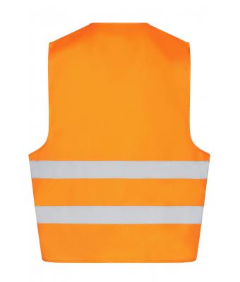 Unisex Safety Vest Adults Fluorescent-orange 7549