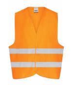 Unisex Safety Vest Adults Fluorescent-orange 7549