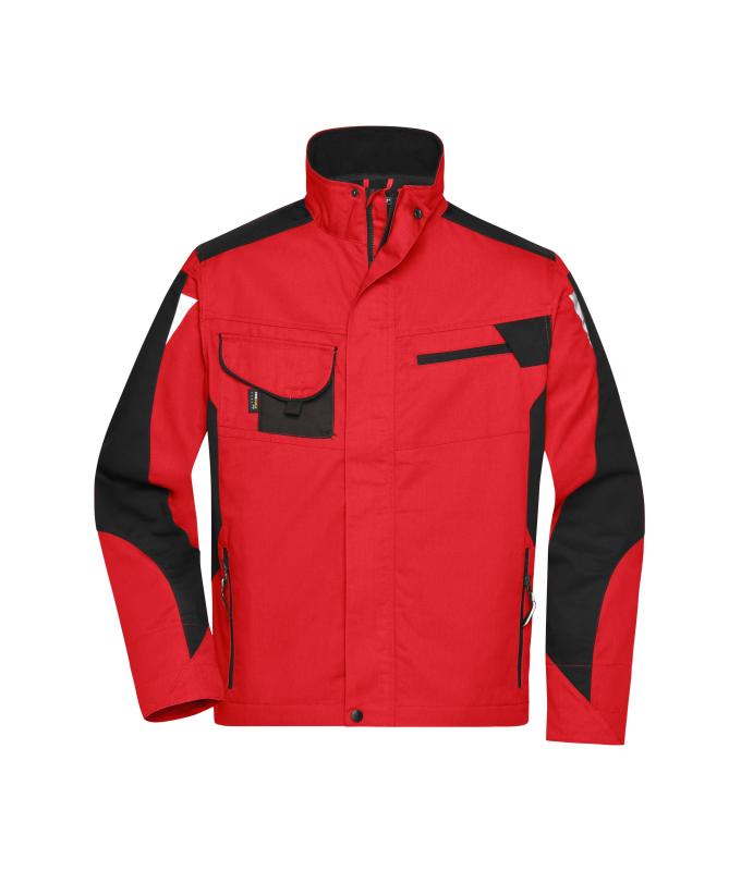 Unisex Workwear Jacket - STRONG - Red/black 8066