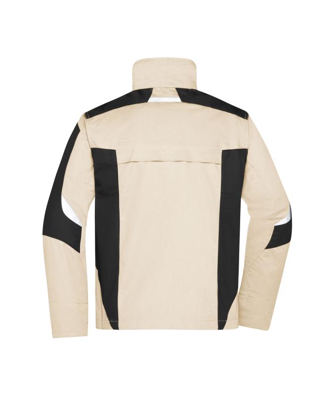 Unisex Workwear Jacket - STRONG - Stone/black 8066