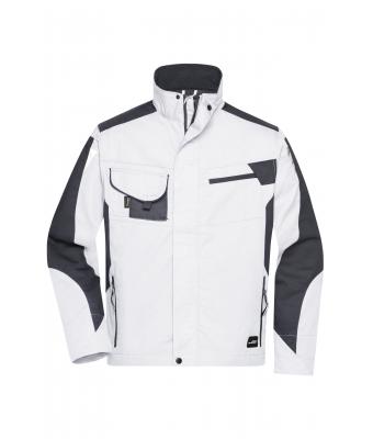 Unisex Workwear Jacket - STRONG - White/carbon 8066